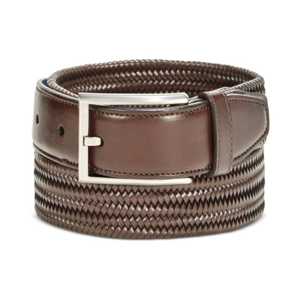 Ryan Seacrest Mens Stretch Braided Belt, NWT